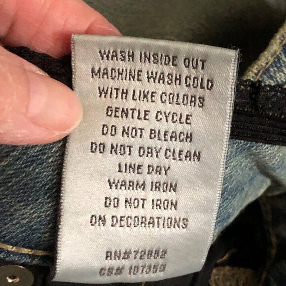 Woman's Plus Size L.A. Blues Deluxe Jeans With Black Lace Embellishment Size 26 - Picture 14 of 15